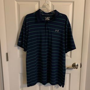 Men’s Striped Under Armour Golf Polo